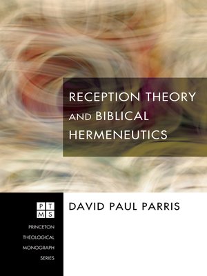 cover image of Reception Theory and Biblical Hermeneutics
